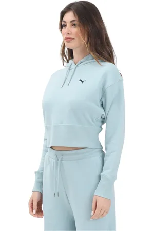 PUMA Sweatshirts & Hoodies, Dames, Groen, S, Groene hoodie Premium ESS vrouwen