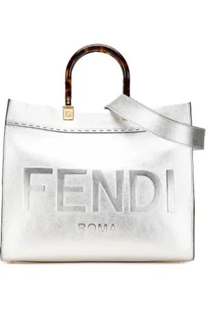 Fendi Pre-owned, Dames, Grijs, ONE Size, Leer, Pre-owned Leather fendi-bags