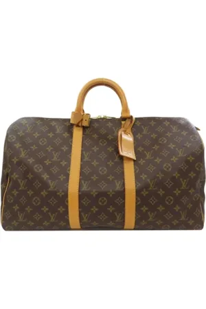 LOUIS VUITTON Pre-owned, Dames, Bruin, ONE Size, Tweedehands Canvas Louis Vuitton tassen