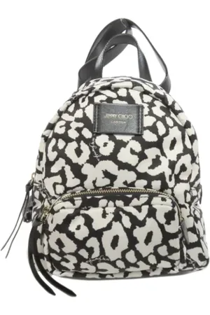 Jimmy Choo Pre-owned, Dames, Zwart, ONE Size, Nylon, Pre-owned Nylon backpacks