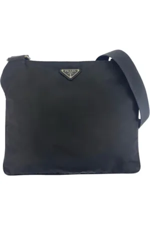Prada Pre-owned, Dames, Zwart, ONE Size, Nylon, Pre-owned Canvas crossbody-bags
