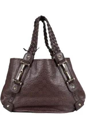 Gucci Pre-owned, Dames, Bruin, ONE Size, Pre-owned Leather gucci-bags