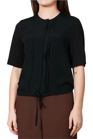SEVENTY BY SERGIO TEGON Blouses & Shirts, Dames, Zwart, M, Zwarte Overhemd