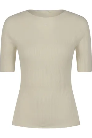 Courrèges Truien, Dames, , L, Katoen, Solar Light Rib Sweater