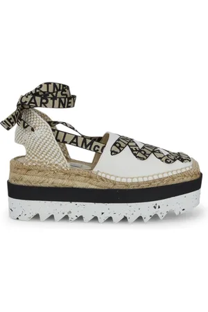 Stella McCartney Schoenen, Dames, Wit, 37 EU, Katoen, Espadrille Mules voor vrouwen