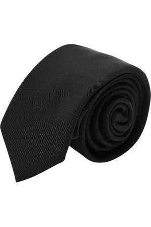 Saint Laurent Accessoires, Heren, Zwart, L, Elegante Zijden Stropdas voor Mannen