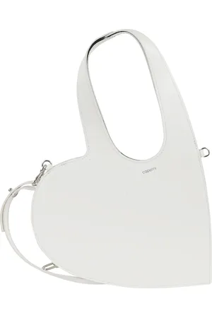 COPERNI Tassen, Dames, Wit, ONE Size, Leer, Hart Crossbody Tote Tas