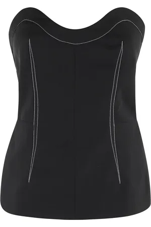 Serafini Tops, Dames, Zwart, S, Wol, Zwarte Jurk met Hartvormige Halslijn en Uitsnijding