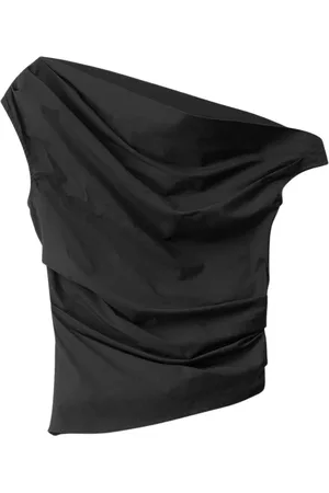 Staud Tops, Dames, Zwart, M, Katoen, Phare Top