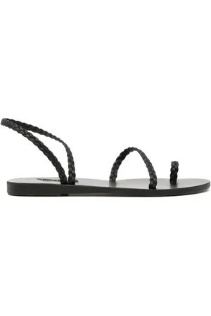 Ancient Greek Sandals Schoenen, Dames, Zwart, 41 EU, Stijlvolle platte sandalen voor vrouwen