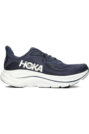 Hoka One One Schoenen, Dames, Blauw, 43 1/3 EU, Blauwe Textiel Sneakers Clifton 10