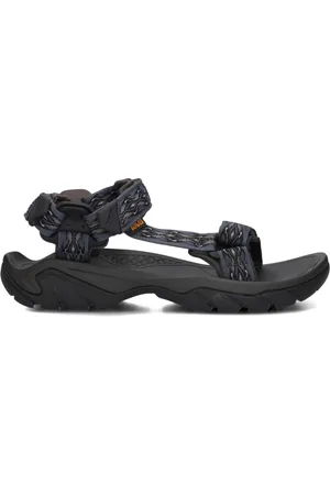 Teva Schoenen, Heren, Blauw, 43 EU, Linnen, Blauwe outdoor sandalen voor heren