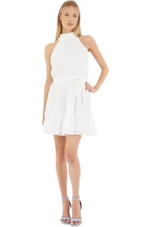 Guess Kleedjes, Dames, Wit, S, Witte Textiel Vrouw Jurk