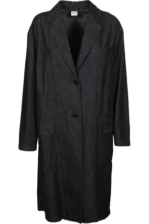 Aspesi Mantels, Dames, Blauw, XS, Denim, Denim Stofjas