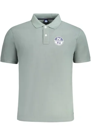 North Sails Tops, Heren, Groen, M, Katoen, Groen Katoenen Poloshirt