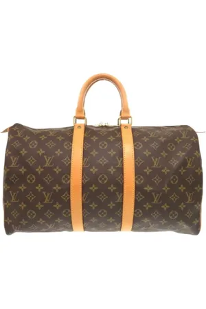 LOUIS VUITTON Pre-owned, Dames, Bruin, ONE Size, Tweedehands Canvas Louis Vuitton tassen