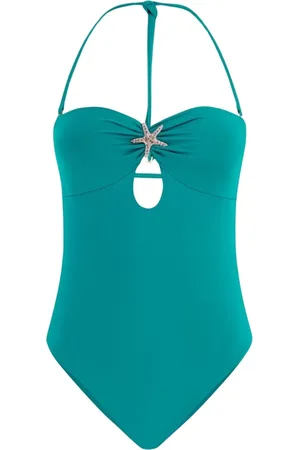 Guess Badkleding, Dames, Blauw, M, Polyester, Bandeau One Piece Badpak