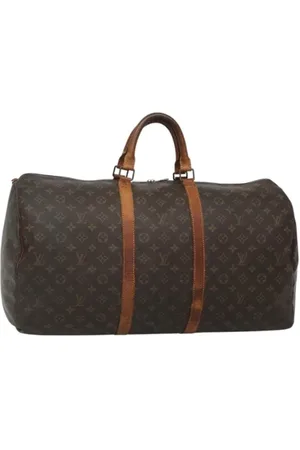 LOUIS VUITTON Pre-owned, Dames, Bruin, ONE Size, Leer, Tweedehands Canvas Louis Vuitton tassen