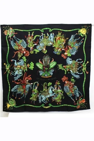 Hermès Pre-owned, Dames, Veelkleurig, ONE Size, Pre-owned Silk scarves