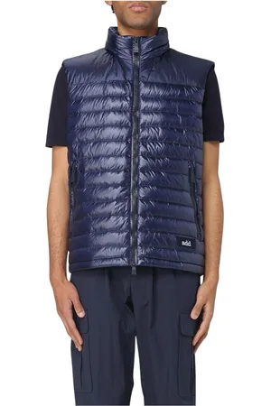 add Jassen, Heren, Blauw, M, Stijlvolle Gewatteerde Donsjas met Capuchon