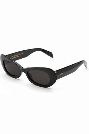 Retrosuperfuture Accessoires, unisex, Zwart, ONE Size, Zwarte Zonnebril Stijlvol Unisex