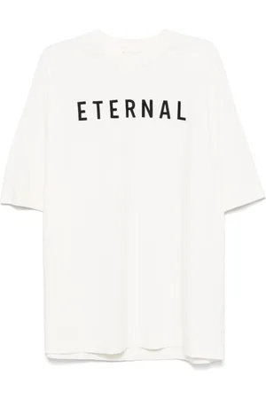 FEAR OF GOD Tops, Heren, Wit, XL, Wit Crew Neck Korte Mouwen