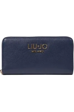 Liu Jo Accessoires, Heren, Blauw, ONE Size, Blauwe Polyurethaan Herenportemonnee