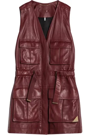 Chloé Jassen, Dames, Bruin, S, Stijlvolle Puffer Vest Jas
