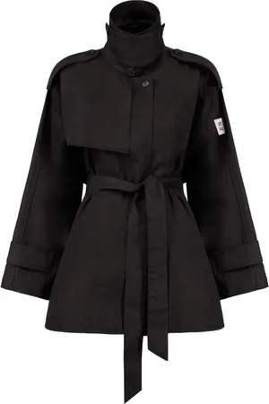 afterlabel Jassen, Dames, Zwart, M, Stijlvolle zwarte buitenkleding jas