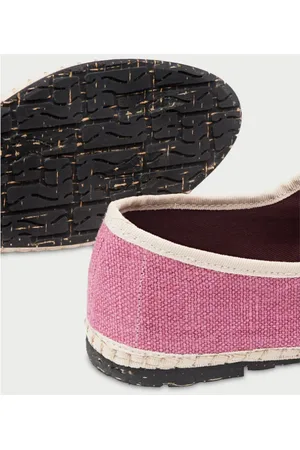 Flabelus Schoenen, Dames, Roze, 37 EU, Linnen, Roze Linnen Mary Jane Schoenen