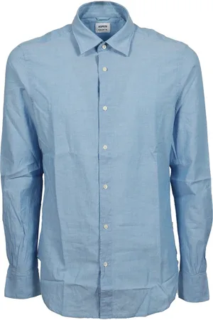 Aspesi Overhemden, Heren, Blauw, S, Blauwe Overhemd Collectie