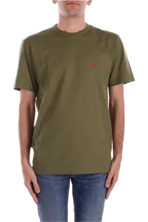 Woolrich Tops, Heren, Groen, XL, Katoen, Militaire T-shirts en Polo