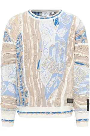 Carlo Colucci Truien, Heren, , XS, Moderne 3D Jacquard Sweater