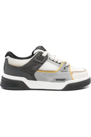 Represent Schoenen, Heren, Veelkleurig, 46 EU, Ecru Sneaker met Logo