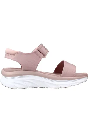 Skechers Schoenen, Dames, Roze, 39 EU, Stijlvolle platte sandalen voor vrouwen