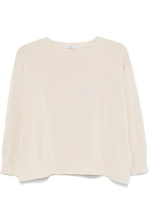 Aspesi Tops, Dames, Wit, S, Stijlvolle Jas Collectie