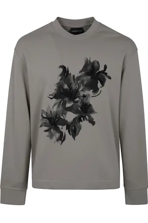 Emporio Armani Sweatshirts & Hoodies, Heren, Grijs, M, Casual Sweatshirt voor Mannen