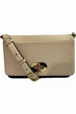 Bvlgari Pre-owned, Dames, , ONE Size, Leer, Tweedehands leren schoudertassen