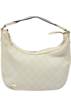 Gucci Pre-owned, Dames, Wit, ONE Size, Leer, Tweedehands leren handtassen