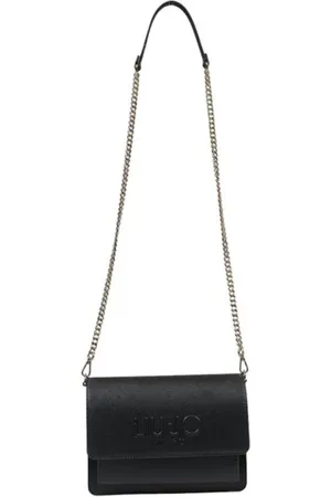 Liu Jo Tassen, Dames, Zwart, ONE Size, Zwarte Polyurethaan Handtas Lente/Zomer Collectie