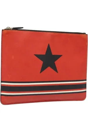 Givenchy Pre-owned, Dames, Rood, ONE Size, Leer, Pre-owned Leather clutches
