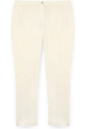 Fiorella rubino Broeken, Dames, Wit, 6Xl, Katoen, Broek New York gemaakt van katoenmix