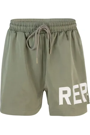Represent Badkleding, Heren, Groen, S, Polyester, Groene Polyester Vest met Trekkoord in de Taille