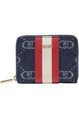 Liu Jo Accessoires, Dames, Blauw, ONE Size, Polyester, Blauwe Polyester Portemonnee voor Vrouwen