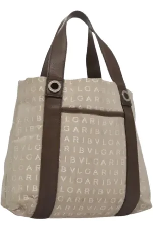 Bvlgari Pre-owned, Dames, , ONE Size, Tweedehands Canvas handtassen