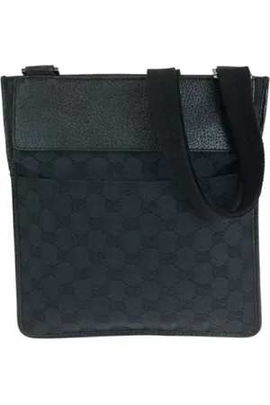 Gucci Pre-owned, Heren, Zwart, ONE Size, Pre-owned Canvas crossbody-bags