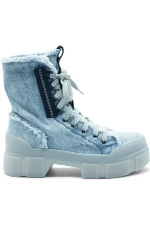 vic matiè Schoenen, Dames, Blauw, 37 EU, Katoen, Blauwe Amfibische Rotsen