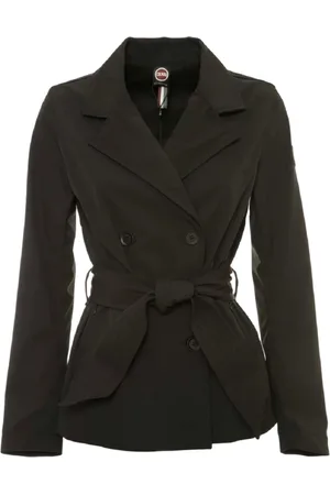 Colmar Jassen, Dames, Zwart, M, Zwarte Trenchcoat Extra Slim Fit