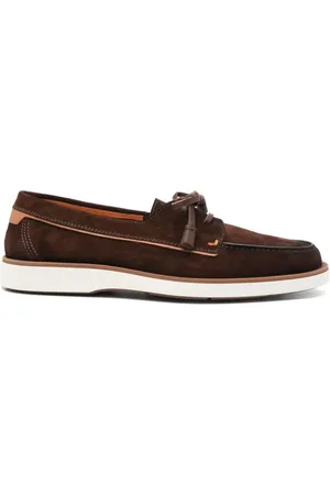 santoni Schoenen, Heren, Bruin, 40 EU, Stijlvolle Oester Loafer in Detroit