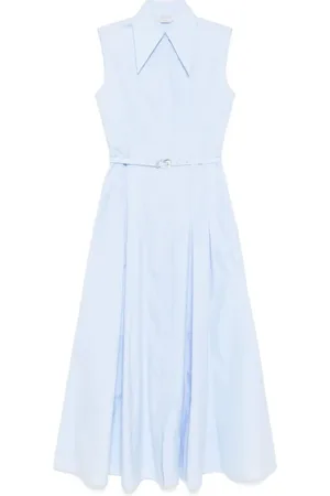GABRIELA HEARST Kleedjes, Dames, Blauw, S, Elegante Becca Jurk voor Vrouwen